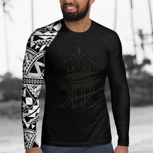 Camiseta de Compresión Personalizada para Jiu Jitsu Brasileño (BJJ), Sin Gi, para Grappling, MMA, Secado Rápido, Ropa Deportiva de Entrenamiento - Product Image 1