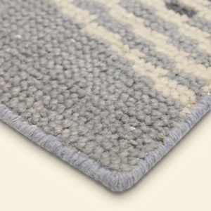 DECORDEC <b>Silver</b> Layered Chevron Waves Wool Hand Tufted Non-Slip Eco-Friendly <b>Rug</b> Medium Pile Thick Home Hotel Use Living Room - Product Image 6