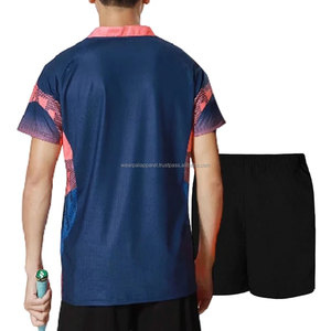 Conjuntos de Camiseta Polo y Pantalones Cortos, Uniformes de Tenis Personalizables, Traje Deportivo de Tenis Personalizable, Transpirable, para Bádminton - Product Image 6