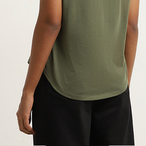 2026 T Shirts for Women's Loose Fit Short Sleeve Casual <b>Tops</b> Cotton Ladies T-shirts Tees Crew Neck Side Split <b>Tops</b> - Product Image 6
