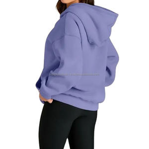 เสื้อสเวตเตอร์แบบสวมหัวแขนยาวโอเวอร์ไซส์ของผู้หญิงชุดเสื้อสเวตเตอร์ขนแกะประดับด้วยเลื่อมมีกระเป๋าสำหรับฤดูใบไม้ร่วง - Product Image 4