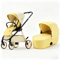 Poussette double légère en alliage d'aluminium pliable, nouveau style, 3-en-1 réversible pour jumeaux de 0 à 3 ans