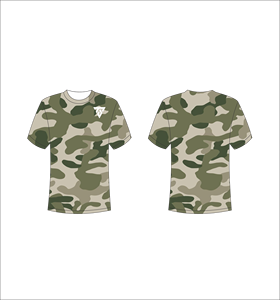 T-shirt pour homme à manches courtes, motif à pois bleus, col rond, coupe classique, décontracté, respirant, en polyester, imprimé avec logo sur le devant - Product Image 2