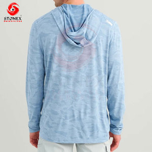 Wholesale Men's <b>UV</b> <b>Protection</b> Fishing <b>Hoodie</b> Quick Dry Long Sleeve Athletic Performance <b>hoodie</b> - Product Image 3