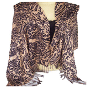 Animal Print Viscose Scarf Tiger Print Scarf Lightweight Soft Fashion Neck Wrap Elegant Wild Pattern Shawl Stylish Womens - Product Image 4
