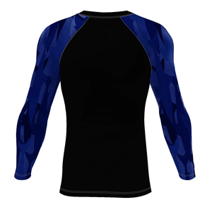 Chemise de compression pour homme pour la course à pied et la mise en forme musculaire, respirante, ajustée, avec manches imprimées par sublimation - Product Image 4