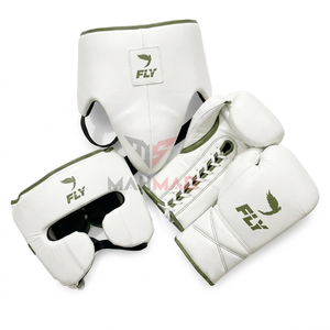 Nouvel ensemble de boxe Fly Boxing imprimé unique, 100% cuir véritable, gants de boxe professionnels, ensemble d'entraînement de boxe Pro Punching - Product Image 5