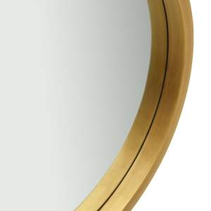 Miroir mural rond doré avec cadre en métal, design moderne pour la décoration intérieure - Product Image 4