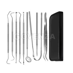 Kit d'examen dentaire de précision, 6 pièces, instruments chirurgicaux manuels professionnels en acier inoxydable, CE, poignée ergonomique, classe I 1 - Product Image 2