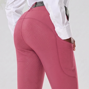 Leggings d'équitation pour femmes, extensibles dans 4 directions, à compression, avec assise intégrale, taille haute, couleur personnalisable, modèle standard - Product Image 1