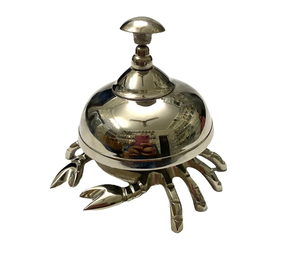 Antique Cast Aluminum Desk Bell <b>Crab</b> Design Decorative Service Bell Vintage Table Bell Hotel Restaurant Reception <b>Decor</b> - Product Image 2