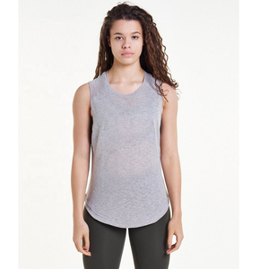 Débardeur décontracté en jersey pour femme grande taille avec broderie, débardeur de qualité pour femme, qualité bon marché, OEM - Product Image 2