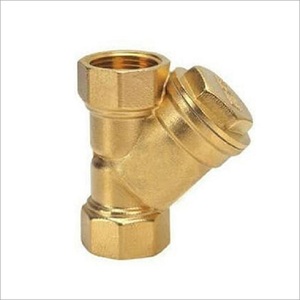 Vanne de filtration en laiton de précision type Y 3/4 pouce pour système d'eau, filtration de conduite, régulation de débit, raccord de plomberie - Product Image 1