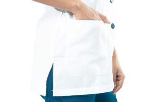 Uniforme de Enfermera Unisex al por Mayor, Conjunto de 2 Piezas, Elástico, Uniforme Médico de Hospital, Conjunto de Scrubs, Logotipo Personalizado OEM, Conjuntos Deportivos de Verano - Product Image 4