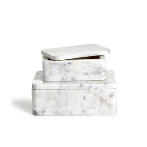 Boîte en marbre artisanale sur mesure, 2 pièces, designs différents, utilisée pour la décoration de la maison royale, à prix acceptables - Product Image 2