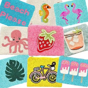 Monedero de mariposa hecho a mano con cuentas, colorido, bordado con cuentas de semillas, con cremallera, pequeño y único - Product Image 3