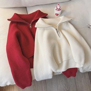 Suéter de Punto para Mujer, Cuello Alto, Manga Larga, Color Sólido, Estilo Casual de Invierno, 100% Acrílico - Product Image 2