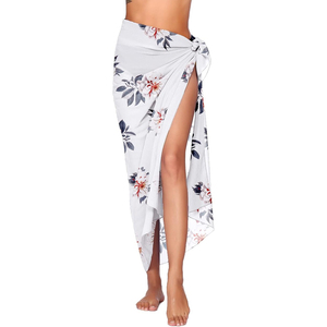 High Quality Women Beach <b>Sarong</b> Pareo <b>Wrap</b> Cover Up Soft Cotton Printed Swimwear Custom OEM Wholesale Factory Price - Product Image 1