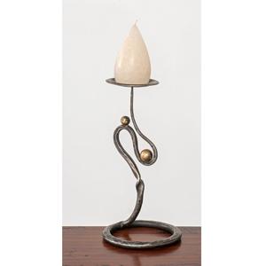 Support à bougie en métal, porte-bougie pour l'éclairage et la décoration de la maison, ensemble élégant avec finition antique, porte-bougie décoratif - Product Image 3