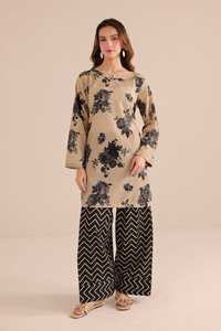Collection élégante de vêtements en tissu lawn imprimé pour femmes, vêtements indiens et pakistanais en coton doux, ensemble 2 pièces en lawn, robe d'été, tenue de tous les jours - Product Image 4