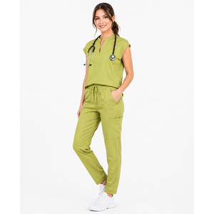 2026 Spandex Custom <b>Doctor</b> Scrubs Suit Hospital Uniforms Medical Nursing Uniform Straight Leg Nurse Custom Scrubs Uniforms <b>Sets</b> - Product Image 1