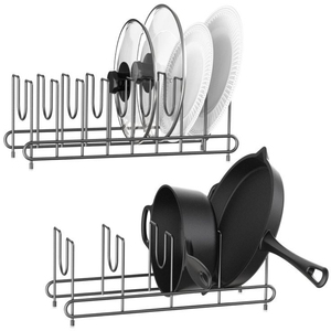 Support de rangement élégant pour casseroles et poêles en fer, solution de rangement pour ustensiles de cuisine, pour armoire de cuisine et comptoir, vente chaude - Product Image 3