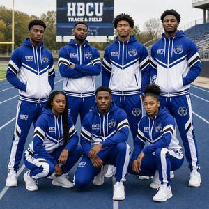 Ensemble de survêtement HBCU personnalisé de qualité supérieure pour hommes et femmes, vêtements de sport avec logo brodé - Product Image 4