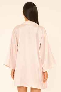 Conjunto de Lencería de Tres Piezas de Satén Elegante y Sexy para Mujer, con Sujetador y Braguita, Color Rosa, para Luna de Miel, Primera Noche - Product Image 2