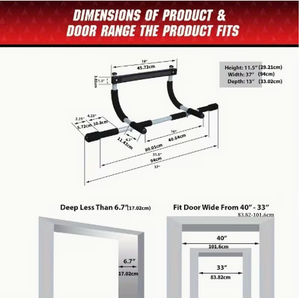 บาร์โหนติดผนังแบบหลายจุดจับ สำหรับออกกำลังกายที่บ้าน ทำจากเหล็ก - Product Image 4