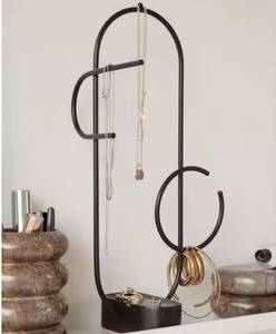 Premium Craft Metal Jewelry Stand Elegant Display Holder for Necklace Earrings Bracelet Ring <b>Dressing</b> <b>Table</b> <b>Storage</b> Decor - Product Image 5