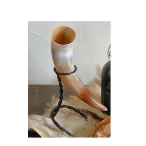 Corne à boire artisanale de style Viking en buffle naturel, écologique, en forme de cloche, mug à bière au design vintage, vente en gros - Product Image 6