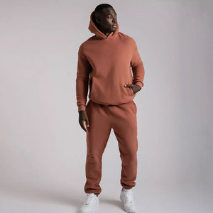 Chándal con Capucha Unisex de Alta Gama, Mangas Largas, Poliéster/Algodón, Color Liso, Diseño Sólido, Invierno, Top Kangroo - Product Image 3