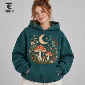 Stylish <b>women</b> embroidery <b>hoodie</b> crafted with <b>soft</b> fabric warm comfort detailed stitching and a modern fit for everyday fashion - Product Image 1
