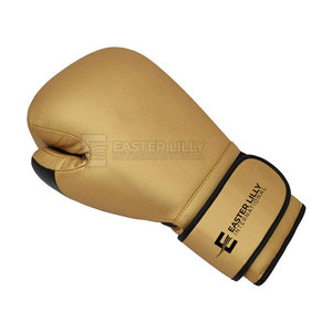 Guantes de boxeo de cuero genuino en venta en línea, guantes de boxeo transpirables personalizados de marca privada - Product Image 2