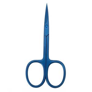Ciseaux à ongles Morje Surgical bleus en acier inoxydable pour droitiers, lames droites et aiguisées, manche pour adultes, usage manucure et nail art - Product Image 1