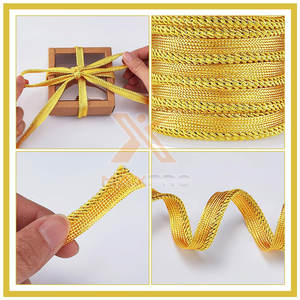 Trenzas y Cordones de Hilo de Oro Hechos a Medida, los Más Vendidos, Bajo MOQ - Product Image 4