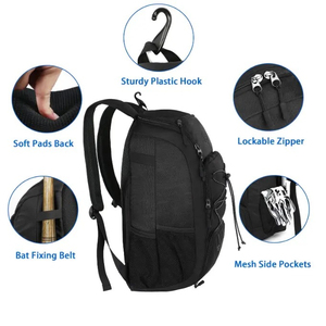 Unisex Youth Fashion Sport Equipment Bag 29L Waterproof Anti-Theft Softball Baseball Zipper <b>Backpack</b> Custom Design Hiking Shoes - Product Image 6