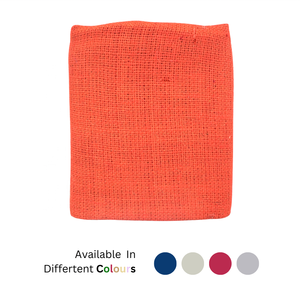 Tela de arpillera de yute teñida de naranja de alta calidad Tela natural biodegradable de 38 pulgadas para trabajos artesanales, decoración y fabricación de bolsas - Product Image 2