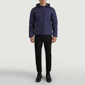 Best Selling 100%Polyester Fabric Winter Warm Puffer <b>Jacket</b> Custom Logo Long Sleeve Removable Hood Zip Up Outdoor <b>Jacket</b> For Men - Product Image 3
