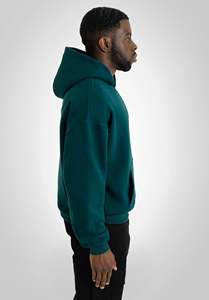 Sweat à capuche surdimensionné de haute qualité 500 g/m², logo personnalisé, unisexe, noir, lourd, pour hommes - Product Image 3