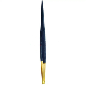 Porte-aiguille Castroviejo dentaire 18 cm en carbure de tungstène réutilisable, manuel, en acier inoxydable doré, instruments CE pour ponts osseux - Product Image 4