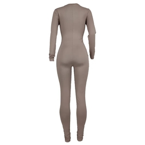 Combinaisons pour femmes personnalisées, automne, décontractées, sexy, en dentelle tricotée, ajustées, longues, séchage rapide, 2024 - Product Image 3