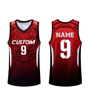 Ensemble de maillots de basket-ball en gros, uniforme d'équipe personnalisé, 100% polyester, vêtements de sport de haute qualité - Product Image 3