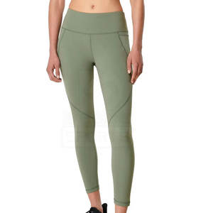 New Design Plus Size Mid Waist Knitted Eco-Friendly <b>Leggings</b> for <b>Women</b> Quick Dry Yoga Wear OEM Service Fitness - Product Image 2