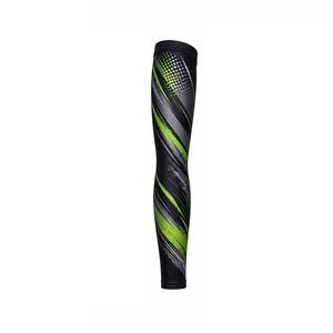 Mangas de compresión deportivas para hombre, personalizadas, para fitness, gimnasio, entrenamiento, correr, ciclismo, transpirables, elásticas, de soporte y protección atlética. - Product Image 2