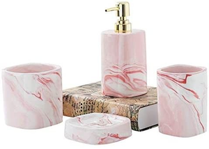 Ensemble de salle de bain en résine rouge de qualité supérieure HHO, quatre pièces, nouveau modèle pour les salles de bain à domicile et en hôtel - Product Image 6