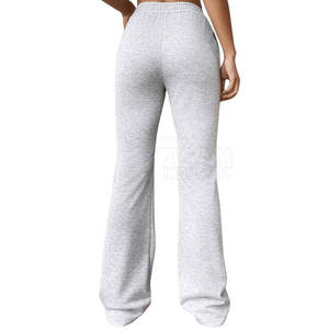Pantalon de survêtement évasé pour femme, design élégant à jambes larges, coupe décontractée, parfait pour la maison ou le streetwear - Product Image 2