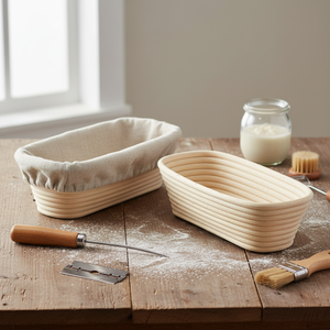 Handmade Natural Rattan Sourdough <b>Bread</b> Proofing <b>Basket</b> Eco-Friendly Reusable for Artisan Baking OEM Manufacturer From Vietnam - Product Image 6