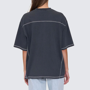 Camiseta de Mujer Extra Grande con Logotipo Personalizado, Camiseta de Algodón para Mujer, Primavera-Otoño, 100% Algodón - Product Image 2
