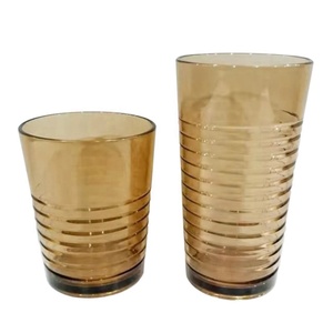 Vasos de acrílico plástico rayas horizontales - Product Image 1